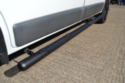Vauxhall Vivaro Matt Black Vulcan Side Steps With Footplates (SWB L1)