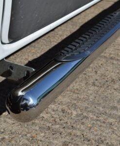 Renault Trafic Stainless Steel Side Vulcan Steps With Footplates (SWB L1)