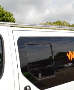 Vauxhall Vivaro x82 Mirror Polished Stainless Steel Roof Bars LWB