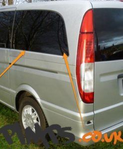 Mercedes Vito N/S/R Fixed Window in Privacy Tint SWB (Compact)