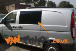 Mercedes Vito N/S/F Fixed Window in Privacy Tint (Fits All Wheelbases)