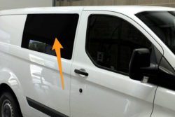 Ford Transit Custom O/S/F Fixed Window in Privacy Tint