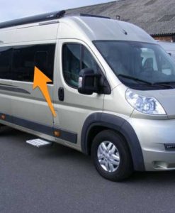 CLEARANCE Ducato/Boxer/Relay O/S/F Sliding Window in Privacy Tint (MWB/LWB/Extra LWB) - Dimples & Blemish