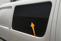 Toyota Hiace O/S/F Fixed Window in Privacy Tint
