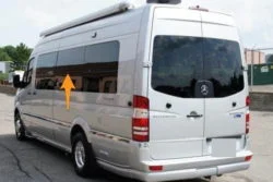 Mercedes Sprinter N/S/M Fixed Window In Privacy Tint LWB