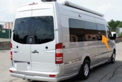 VW Crafter O/S/F Fixed Window in Privacy Tint MWB LWB