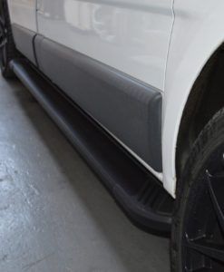 Vauxhall Vivaro Fox Running Boards / Side Steps - Black Aluminium (LWB L2)