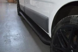 Vauxhall Vivaro Fox Running Boards / Side Steps - Black Aluminium (LWB L2)