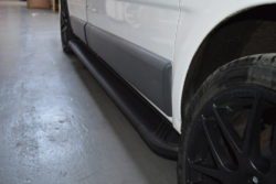 Vauxhall Vivaro Fox Running Boards / Side Steps - Black Aluminium (SWB L1)