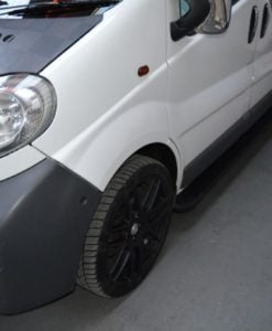 Renault Trafic Fox Running Boards / Side Steps - Black Aluminium (SWB L1)