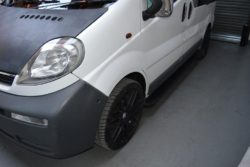 Renault Trafic Fox Running Boards / Side Steps - Black Aluminium (SWB L1)