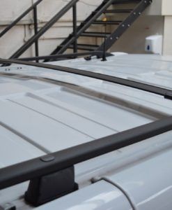 Renault Trafic Black Aluminium Roof Rails SWB