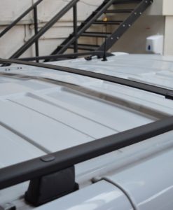 Nissan Primastar Black Aluminium Roof Rails and Cross Bars Set (SWB)