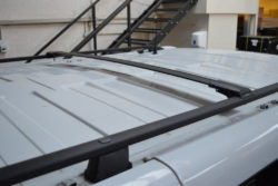 Nissan Primastar x82 2014> Black Aluminium Roof Rails SWB
