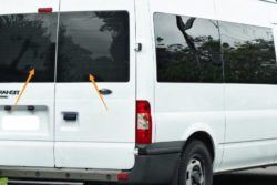 Ford Transit Back Door Pair of Windows In Privacy Tint