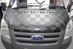 Ford Transit Chequered Bonnet Bra