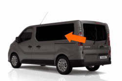 Vauxhall Vivaro 2014 X82 N/S/R (Rear) Fixed Window in Privacy Tint LWB