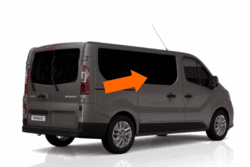 CLEARANCE Trafic/Vivaro/Primastar 2014 X82 O/S/F Opening Window in Privacy Tint - Scratched