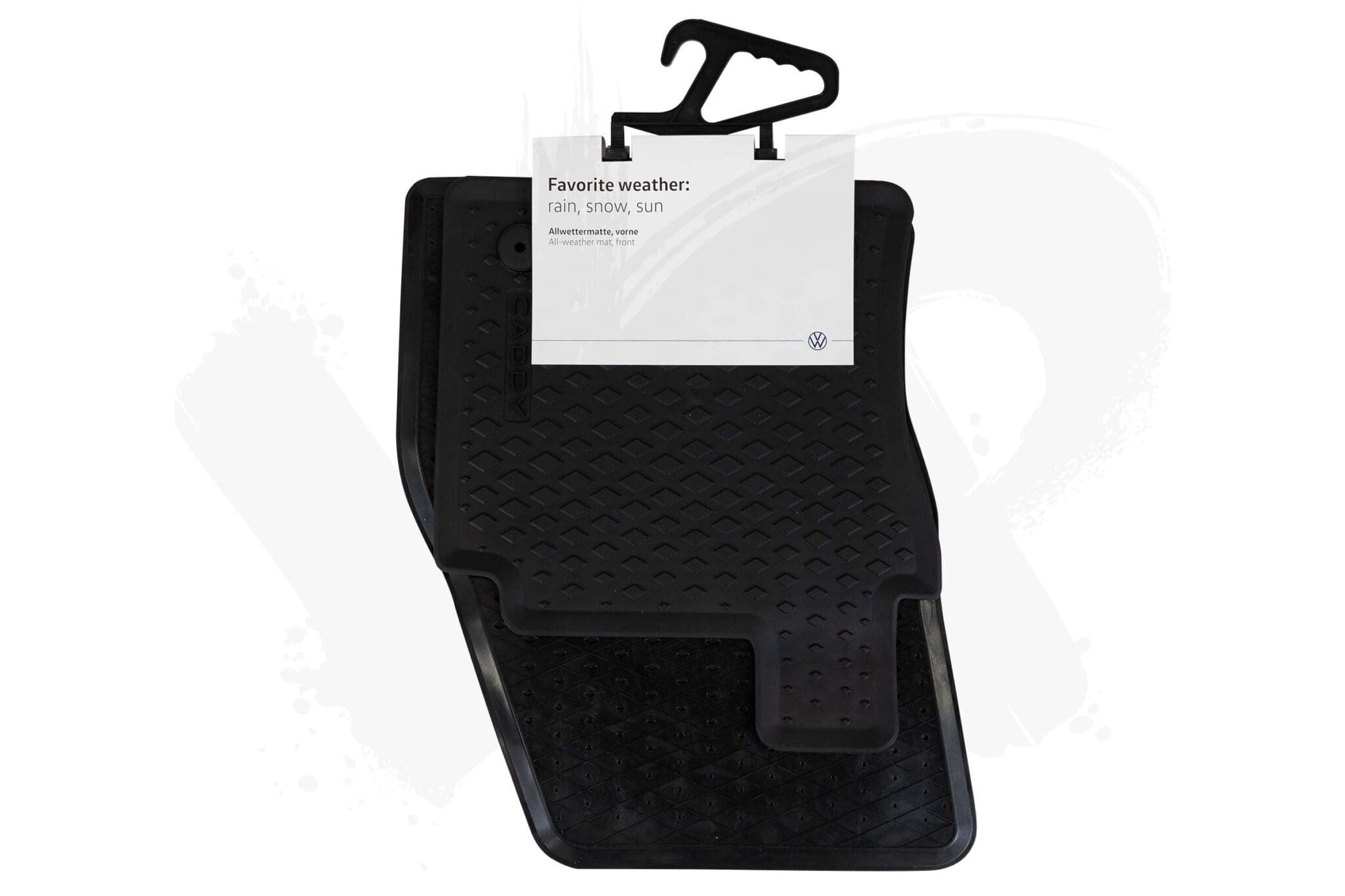 Genuine VW Caddy 21> Front Rubber Floor Mats VanPimps