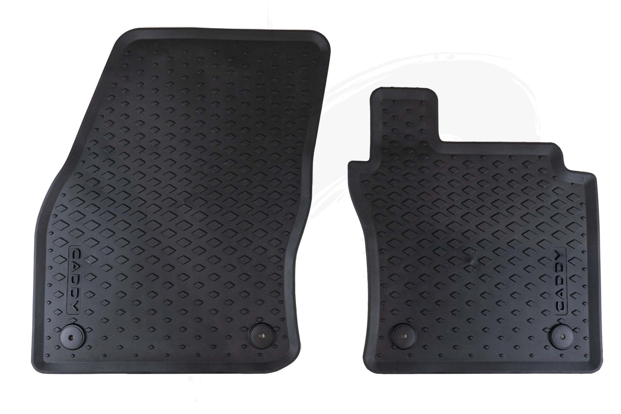 Genuine VW Caddy 21> Front Rubber Floor Mats VanPimps